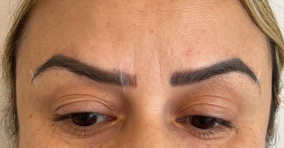 mislukte permanente eyeliner