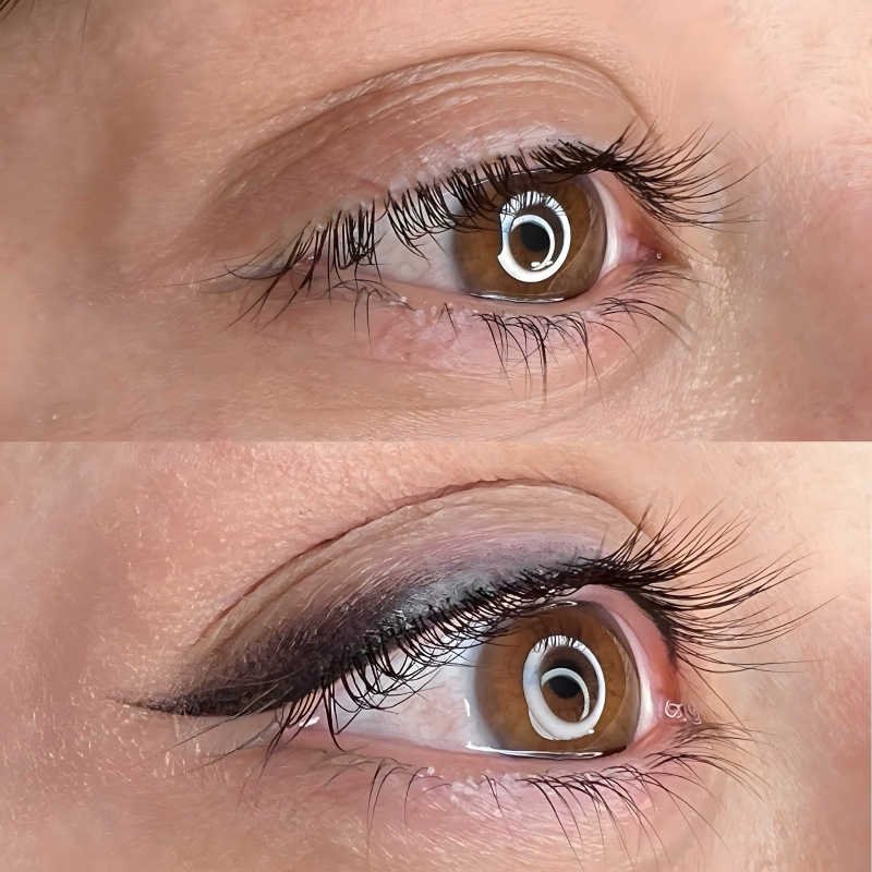 permanente make-up ogen voor en na