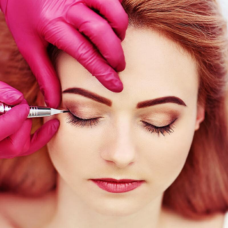 verzorging na permanente make up