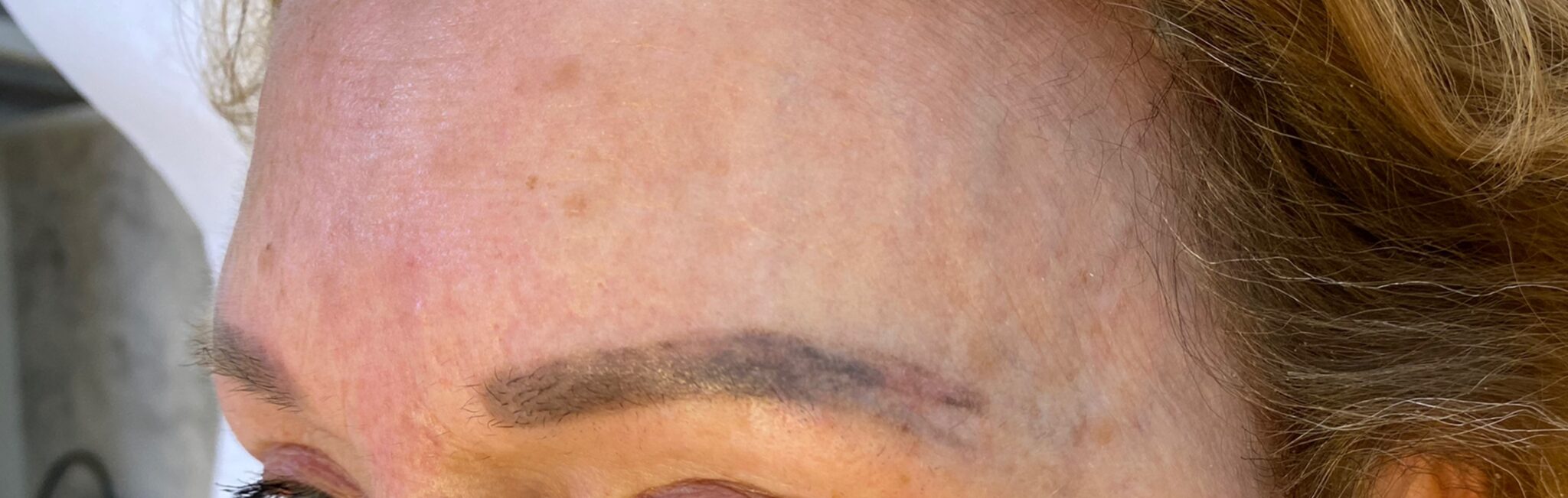 mislukte permanente eyeliner